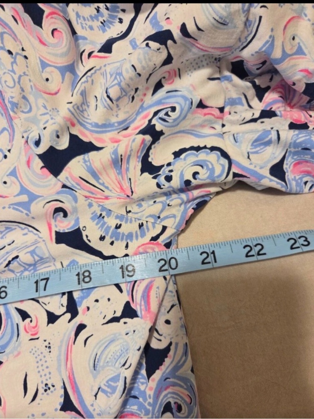 Lilly Pulitzer Navy Pink Blue Paisley Short-Sleeve Romper L - Picture 5 of 6